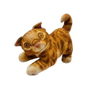 DAKIN BRUSHCREEK BROWN CAT KITTEN 8" CLOTH PLUSH VINTAGE 1993 Sophisticats Toy